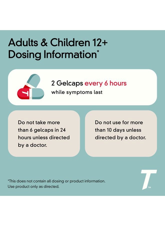 Tylenol جيلاتين أسيتامينوفين بقوة إضافية، مسكن للألم وخافض للحرارة، كبسولات جيل بها ثقوب ليزرية، 500 ملغ أسيتامينوفين، 225 حبة - Image 5