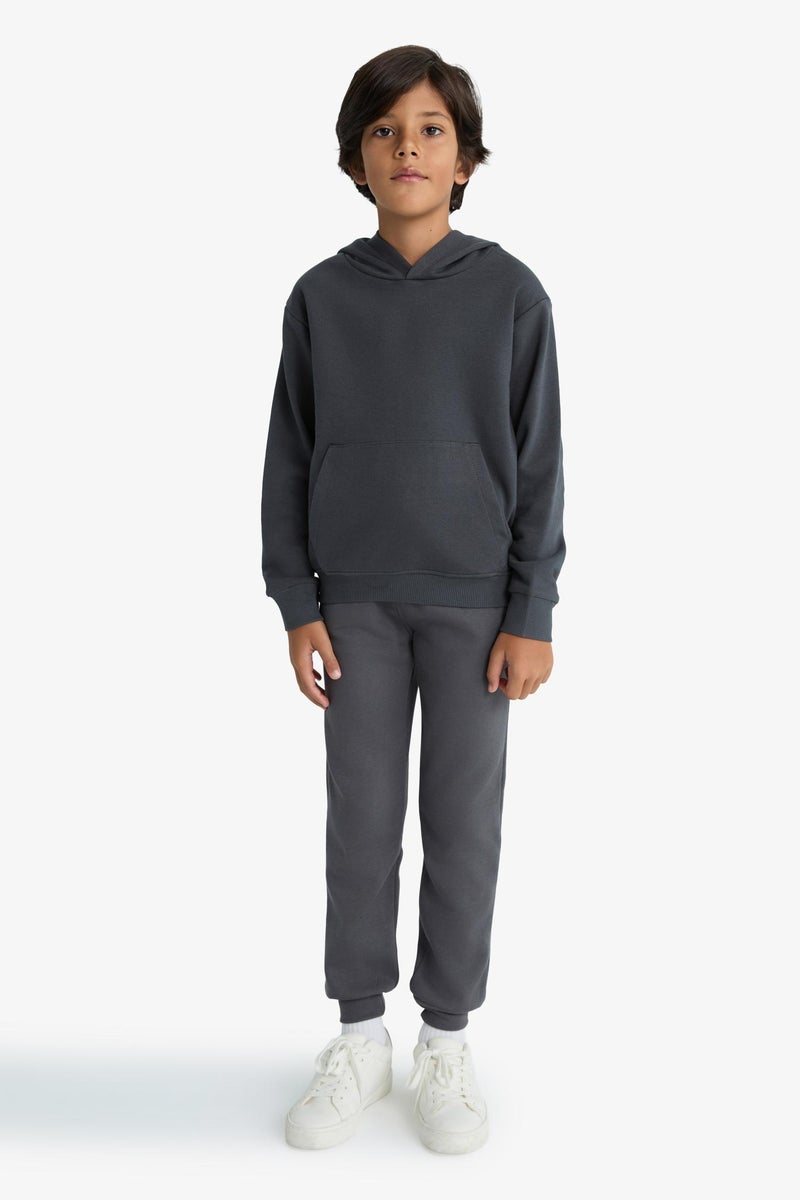 DeFacto Grey Boy Boy Regular Fit Hoodie Casual - Image 2