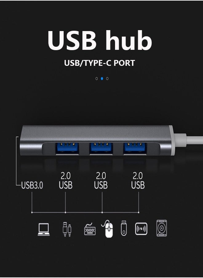 Generic USB C Hub, USB C 4-Port Ultra-Slim Type-C to USB（1*USB 3.0 & 3*USB 2.0）USB Splitter USB Adapter Multiport for iPhone, Notebook, Phone, Windows and More Type C Devices  - Image 3