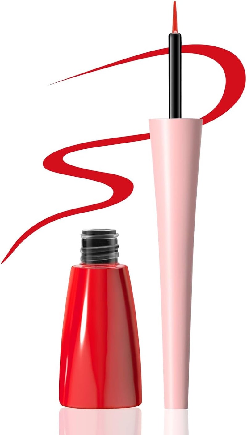 Boobeen Liquid Eyeliner Pen Colored Eye Liner Waterproof Smudge Proof Eyeliner Ink Liner with Precision Tip for Bold Eye Looks