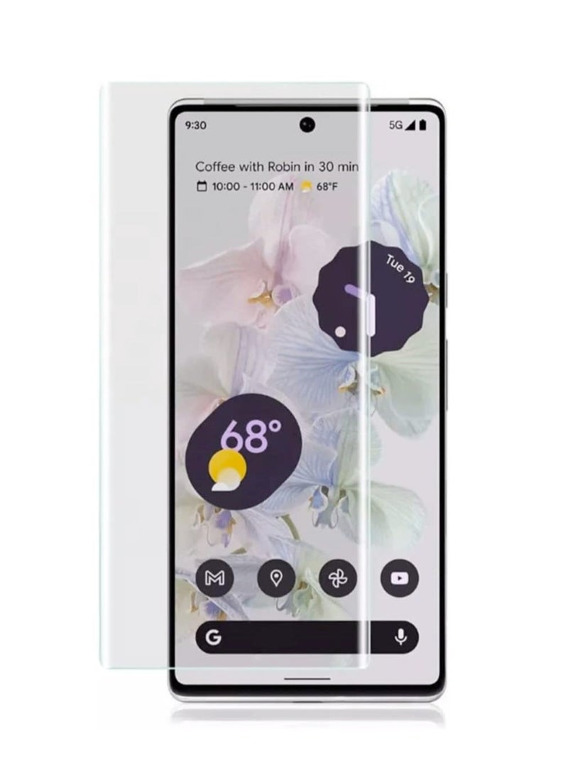 DUSALA Compatible with Google Pixel 7 Pro Screen Protector UV [UV Lamp ] Clear Curved Edge Tempered Glass for Pixel 7 Pro Clear - Image 1