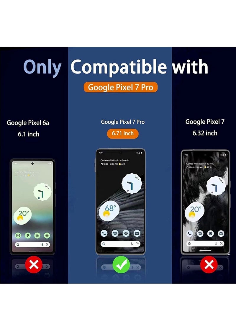 DUSALA Compatible with Google Pixel 7 Pro Screen Protector UV [UV Lamp ] Clear Curved Edge Tempered Glass for Pixel 7 Pro Clear - Image 3