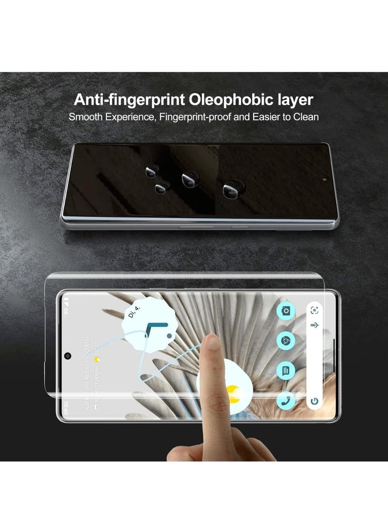 DUSALA Compatible with Google Pixel 7 Pro Screen Protector UV [UV Lamp ] Clear Curved Edge Tempered Glass for Pixel 7 Pro Clear - Image 5