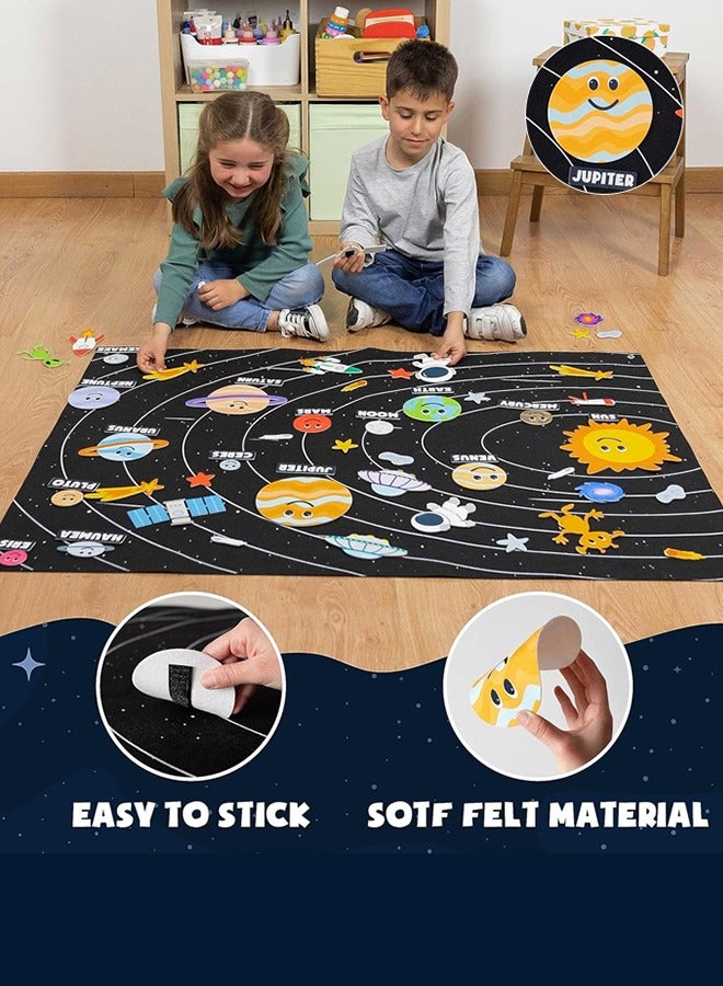 Solar System Toys for Kids – Montessori Planet Jigsaw Puzzle Game , Space Planets Game,Early Childhood Educational Interactive Toy with 32 Pieces (Earth/ Planets/ Astronauts),  STEM Learning Game fo - Image 4