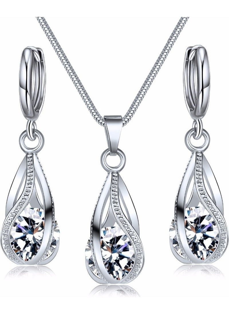 Zircon Stone Silver Women's Necklace and Earring Set ES10BY - pzsku/ZE9BF136A68EA38B8D140Z/45/_/1725794870/f3ff5139-3996-4dee-911d-ef5ae8bb22e3