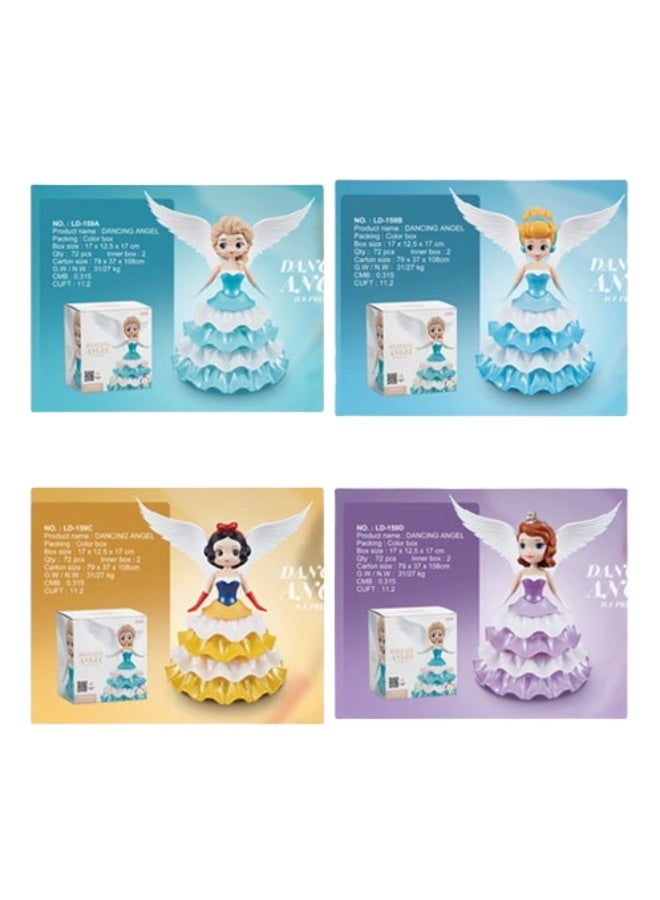 Electric Universal Rotation Dancing Princess with Wings Toy for Girls Educational Game Machine - Image 3