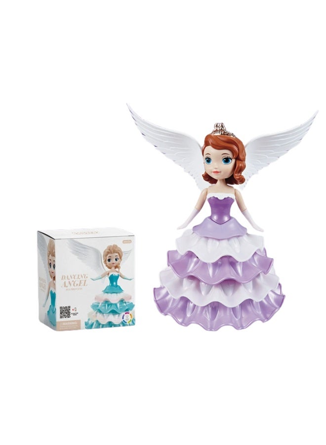 Electric Universal Rotation Dancing Princess with Wings Toy for Girls Educational Game Machine - Image 4