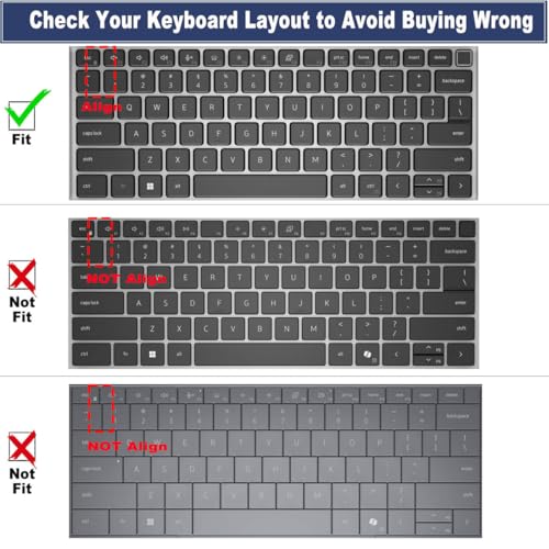 MUBUY-GOL Keyboard Cover Skin for Dell Latitude 7650 7640 7520 9510 9520 9420 9430 14" 15.6" 16", Latitude 14" 7450 7440 7430 7420 7410, Latitude 3440 5440 5430 5431 5420 14" Keyboard Protective Cover - Image 2