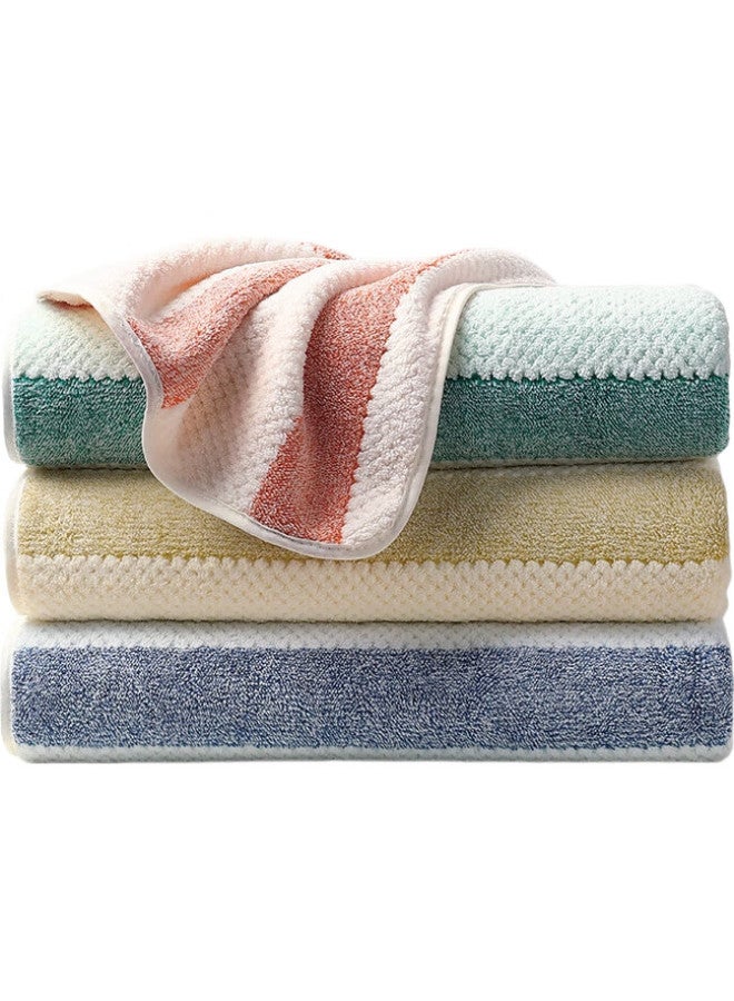 Miniso Bath Towel, Striped, Wrap-Around, For Home Use, Absorbent, Quick-Drying, For Couples And Adults, Pink, 70*140Cm - Image 3