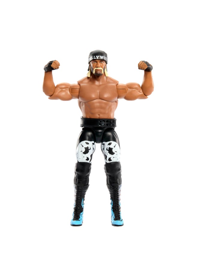 WWE Mattel WWE “Hollywood” Hulk Hogan Action Figure, Main Event Series #165, 6-inch Collectible Superstar with 14 Articulation Points & Life-Like Look ​ - Image 3
