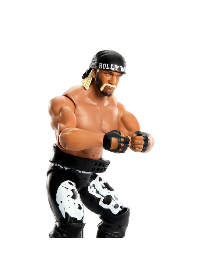 WWE Mattel WWE “Hollywood” Hulk Hogan Action Figure, Main Event Series #165, 6-inch Collectible Superstar with 14 Articulation Points & Life-Like Look ​ - Image 4