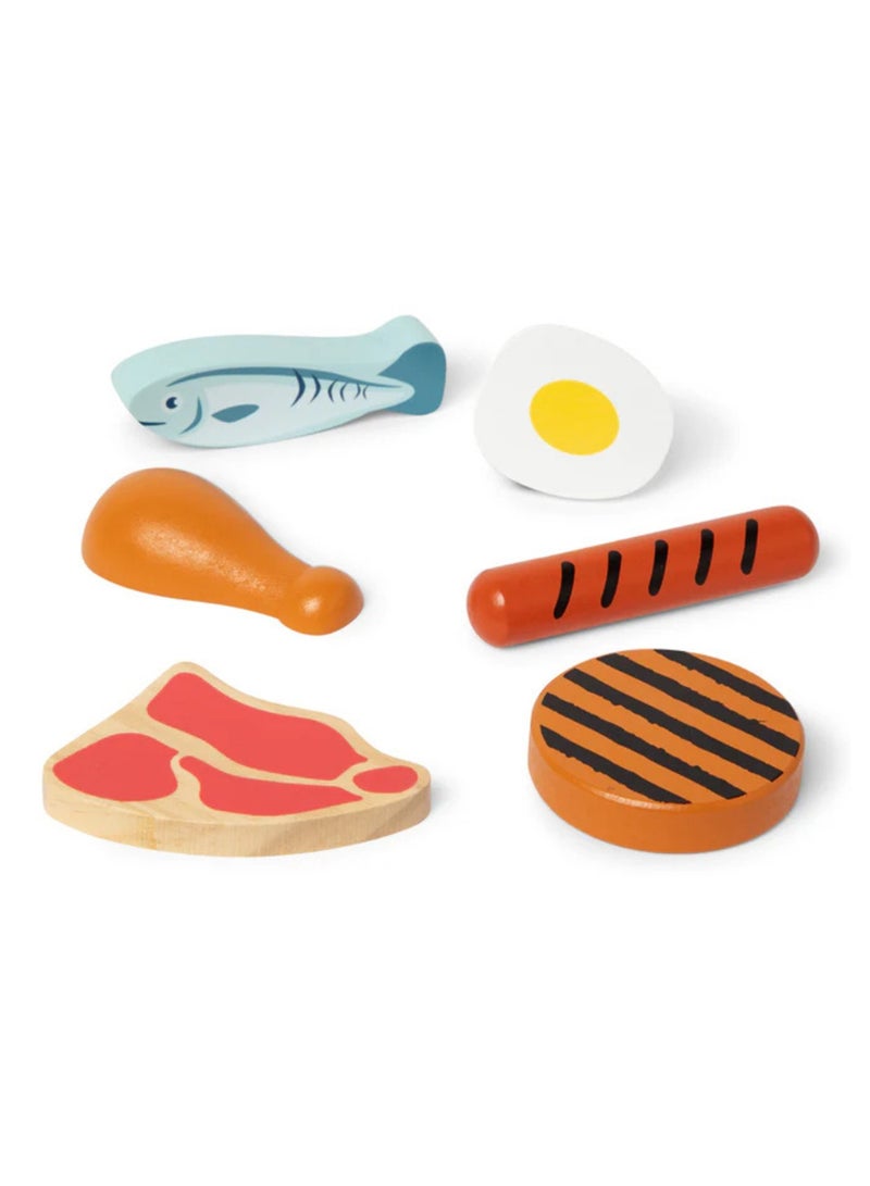 Melissa & Doug Melissa and Doug Wooden Food Groups Play Set - Protein  - Image 2