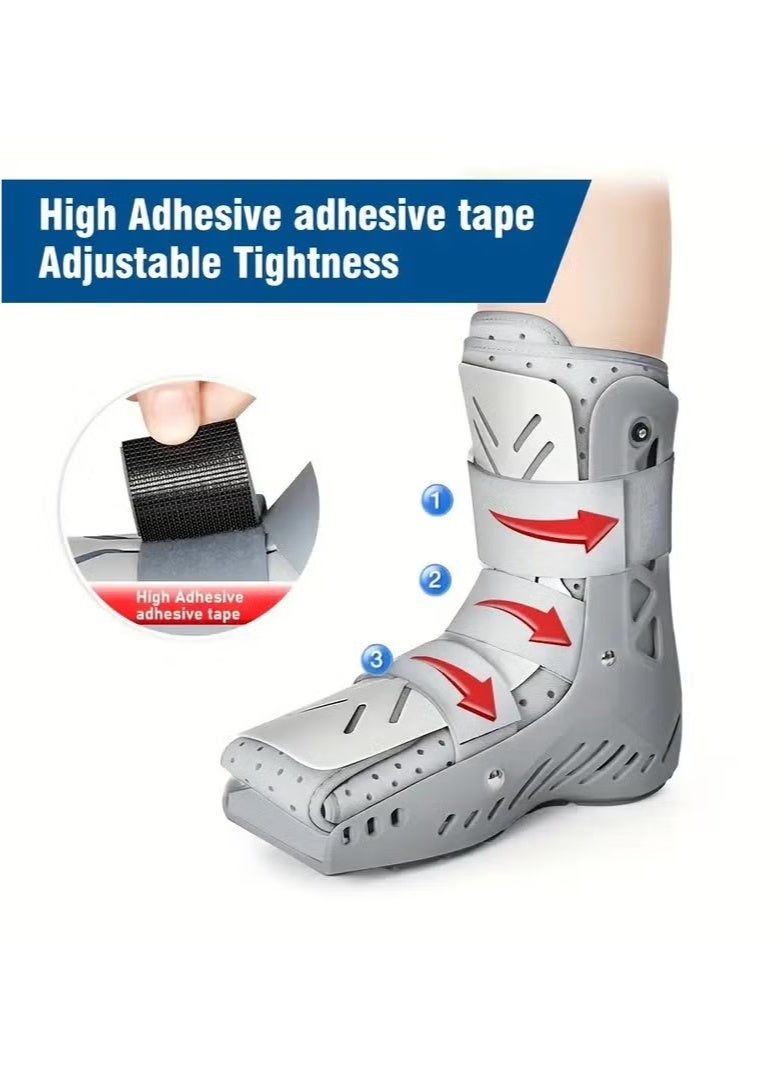 XiuWoo Air Walking Boot, Adjustable Air Foot Orthopedic Shoes, Medical Orthosis Cam Walker Brace, Suitable for Ankle Sprain and Fracture Recovery (Right L Size) - Image 3