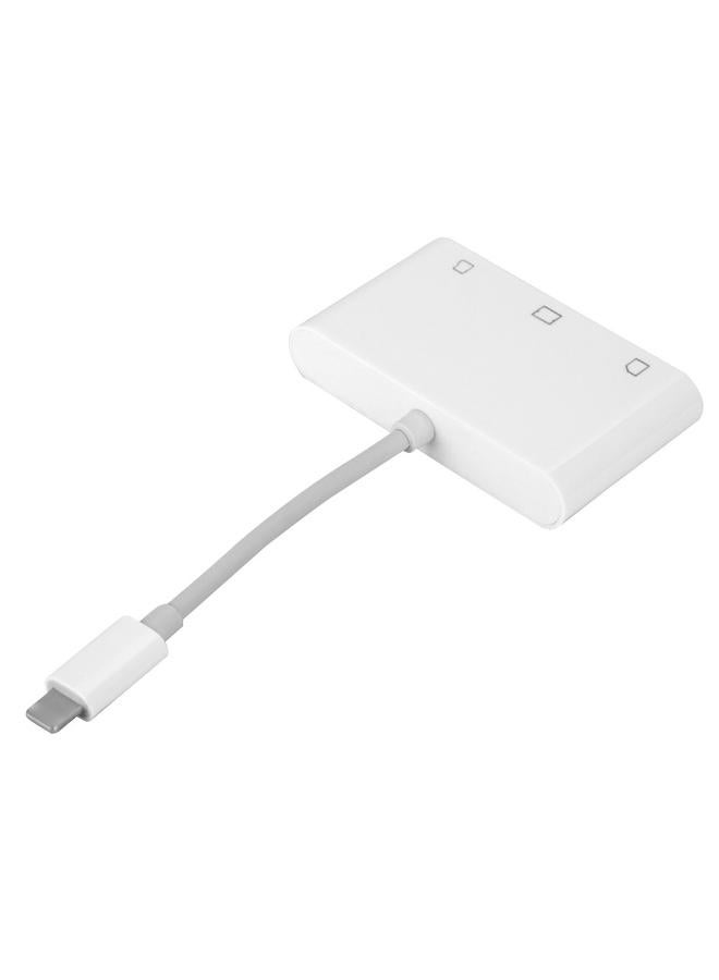 3-in-1 Lightning to SD/TF/CF Card OTG Card Reader Adapter Connector For iPad/iPhone
