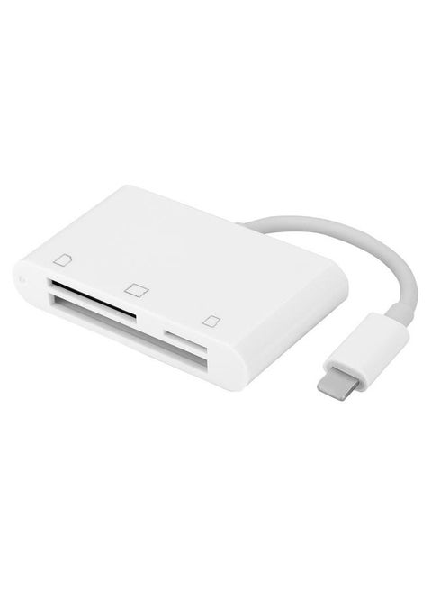 3-in-1 Lightning to SD/TF/CF Card OTG Card Reader Adapter Connector For iPad/iPhone