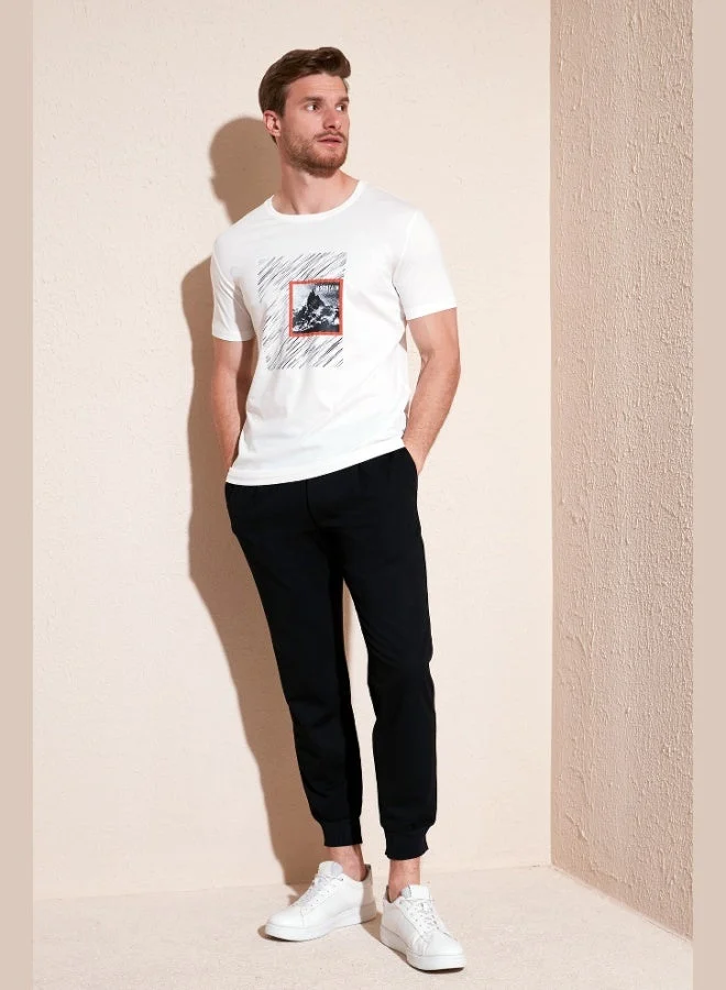 Buratti  Buratti Cotton Slim Fit Crew Neck T Shirt Men's T SHIRT 646R8320 for Men | Best Price UAE