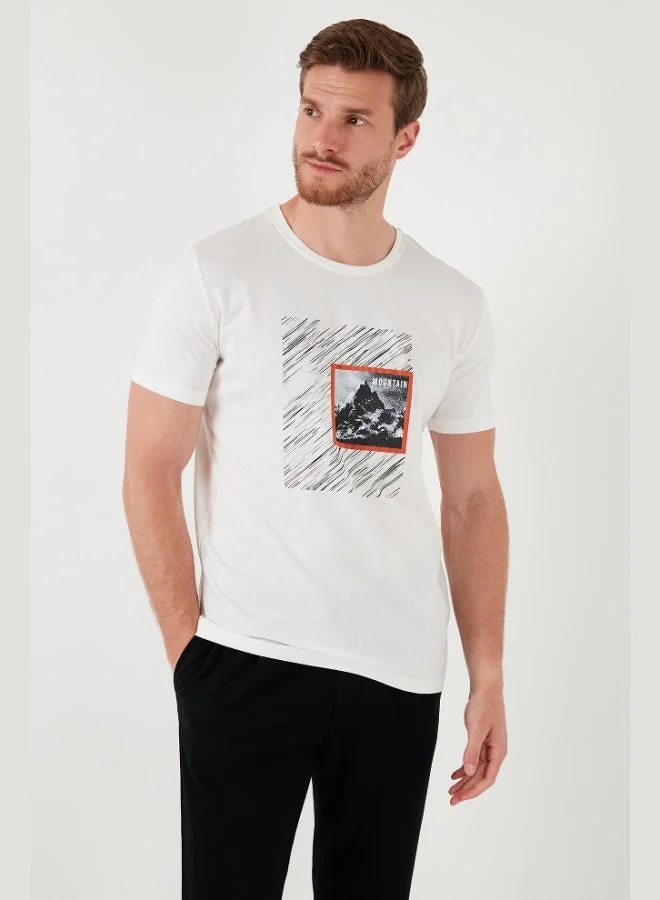 Buratti  Buratti Cotton Slim Fit Crew Neck T Shirt Men's T SHIRT 646R8320 for Men | Best Price UAE