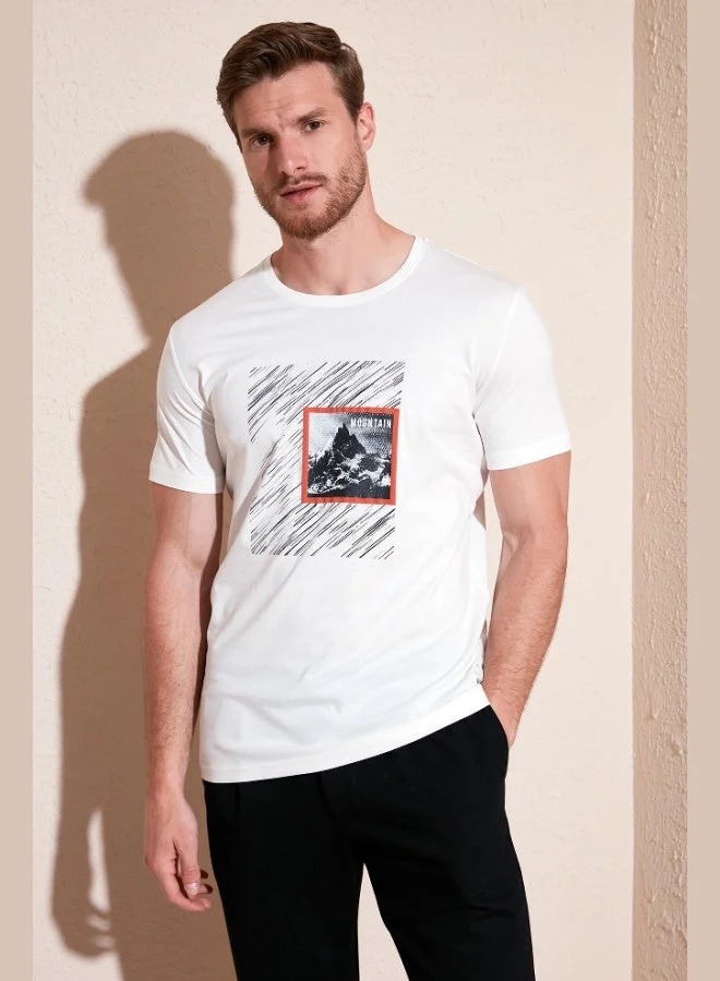 Buratti Cotton Slim Fit Crew Neck T Shirt Men's T SHIRT 646R8320