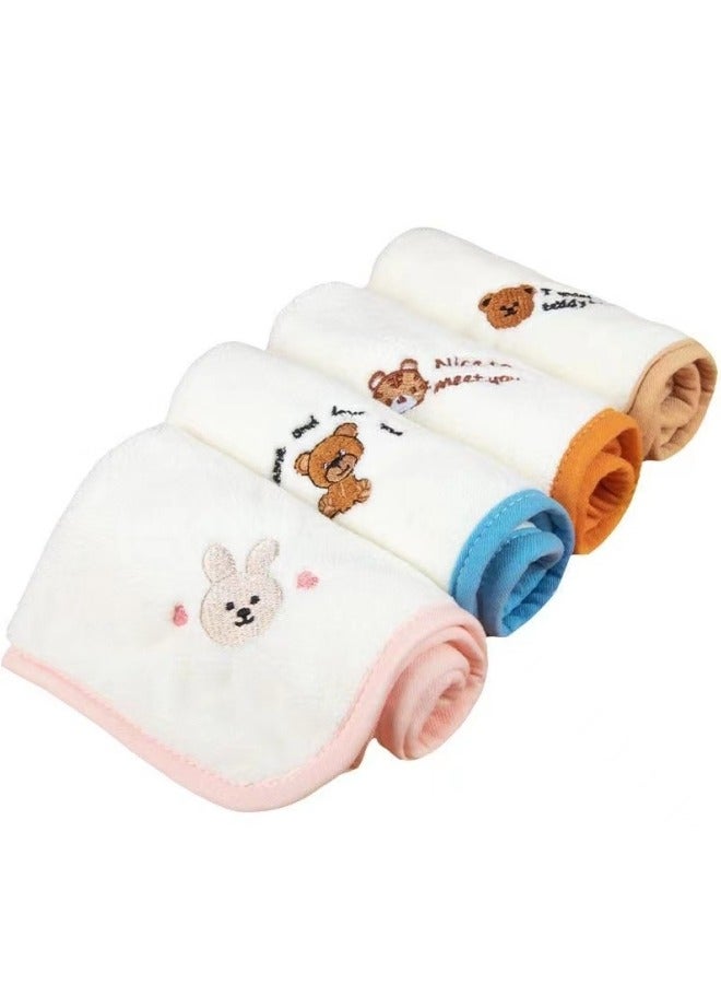 Baby Towel, Super Soft Newborn Baby Washcloth, Small Square Towel For Washing Faces, Children’s Handkerchief, Kindergarten Face And Hand Towel, Small Towel. - Image 1