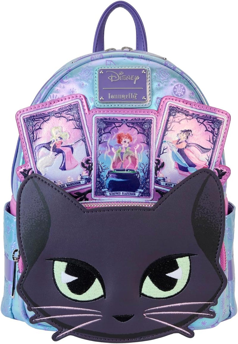 Loungefly Hocus Pocus Tarot Card Binx Iridescent Mini Backpack - Image 1