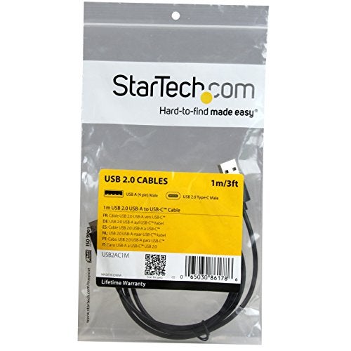 StarTech.com StarTech.com USB C to USB Cable - 3 ft / 1m - USB A to C - USB 2.0 Cable - USB Adapter Cable - USB Type C - USB-C Cable - Image 4