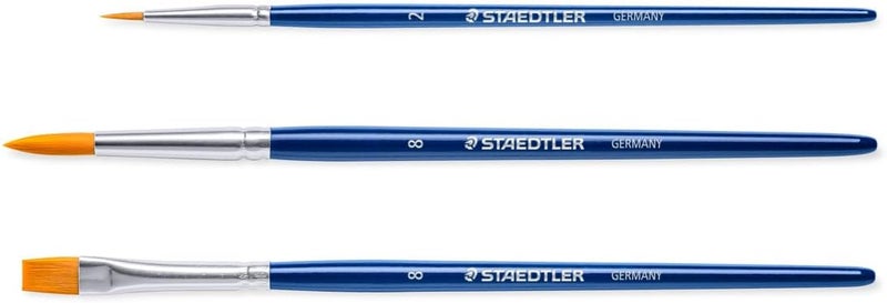 Staedtler Synthetic Paint Brush Set - Pack of 3 - Image 2