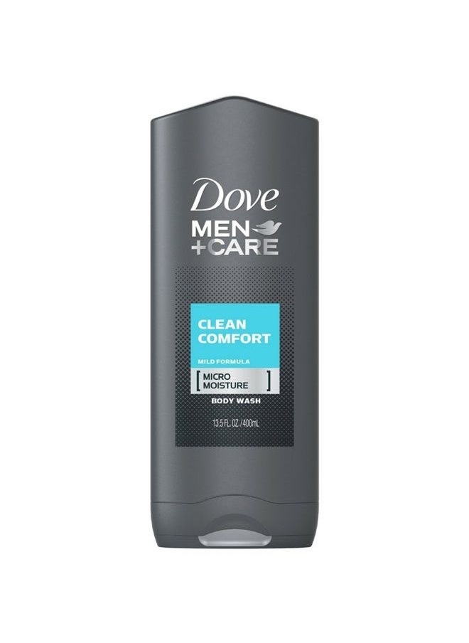 Dove - Men + Care Body & Face Wash, Clean Comfort, 13.53 Fl Oz (Pack of 2) - Image 1