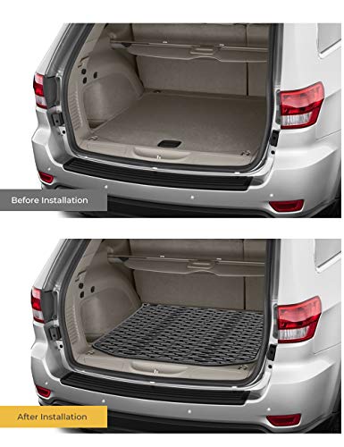 JOYTUTUS Cargo Mat Compatible with Grand Cherokee 2011-2021 & Grand Cherokee WK 2022, All Weather Protection Cargo Liners Trunk Mats Vehicle Carpet Heavy Duty Waterproof Odorless Durable Black - Image 3