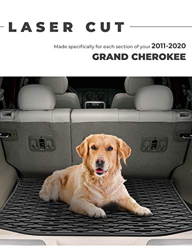 JOYTUTUS Cargo Mat Compatible with Grand Cherokee 2011-2021 & Grand Cherokee WK 2022, All Weather Protection Cargo Liners Trunk Mats Vehicle Carpet Heavy Duty Waterproof Odorless Durable Black - Image 5