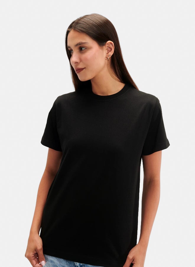Essentials, Regular fit t shirt for women black - Image 3