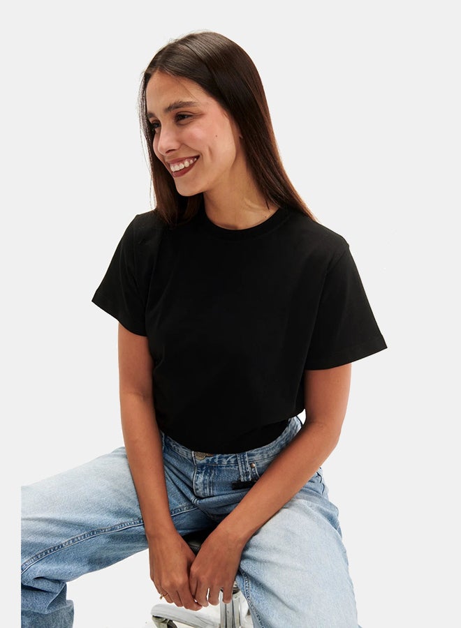 Essentials, Regular fit t shirt for women black - Image 1