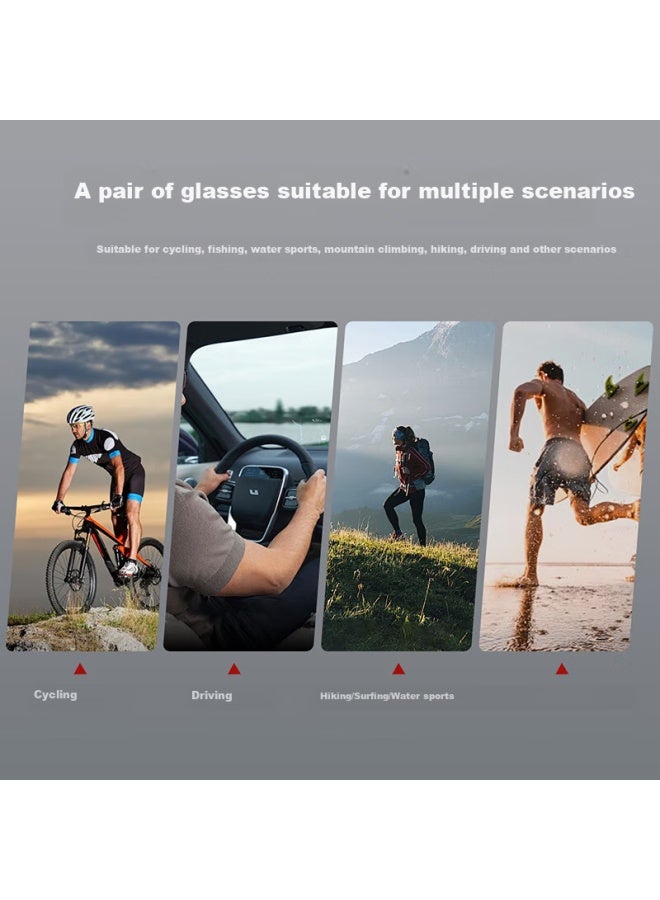 Bertha Polarized Photochromic Sungl Driving Gl Day And Night Dual-use Driving Fishing Eyewear Uv Protection - Image 5