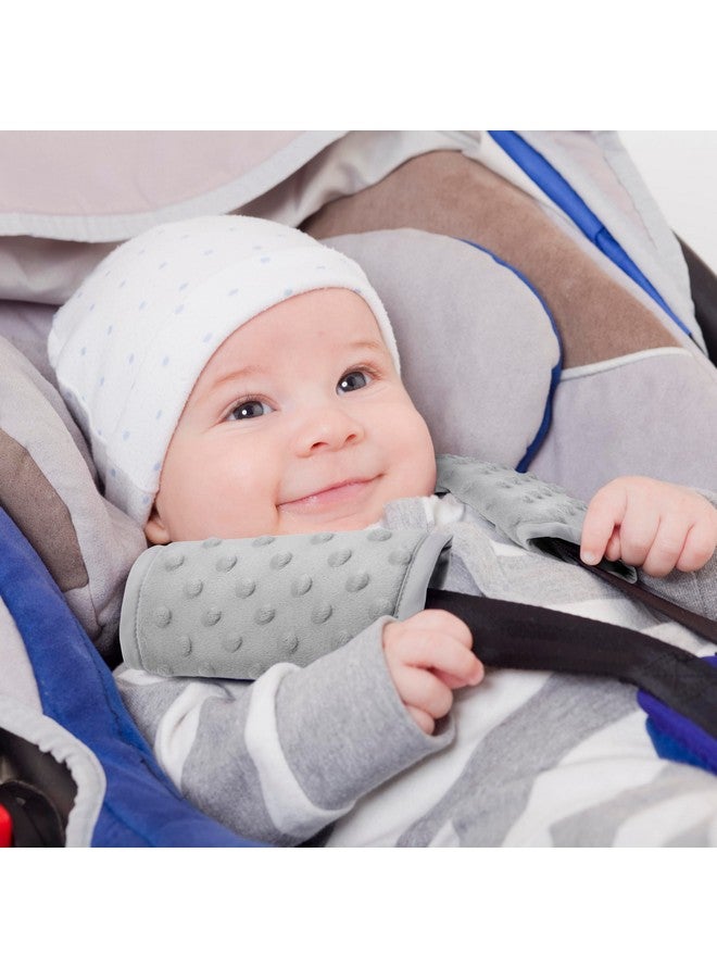 Pro Goleem Car Seat Strap Covers for Babies Soft Car Seat Strap Shoulder Pads for All Car Seats, Stroller, Pushcar, Gray - Image 2