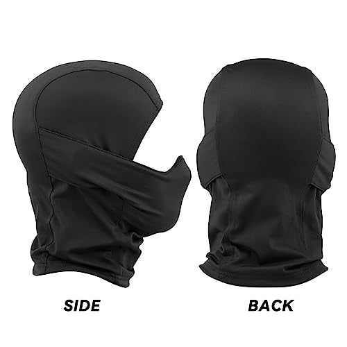 Aoutacc قناع بالاكلافا AOUTACC للهواء الطلق، قناع تكتيكي كامل الوجه للحماية، قناع سيليكون للهواء الطلق/الهواء الطلق/الصيد/الرسم على الجدران/ركوب الدراجات - أسود - Image 5