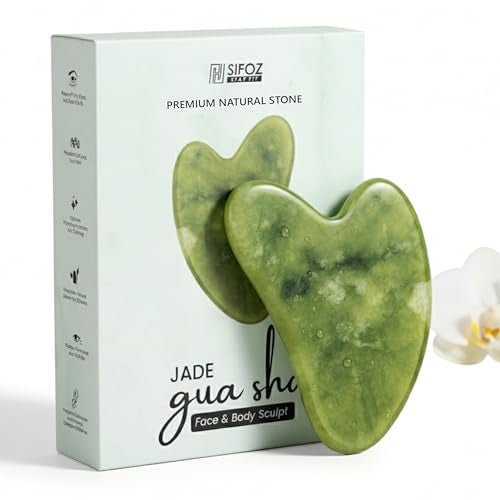 SIFOZ Premium Gua Sha Tool for Face – Anti-Aging Facial Massager for Skin Tightening, Wrinkle Reduction & Muscle Relaxation – Natural Skincare Stone for Face, Neck & Eyes - Image 1