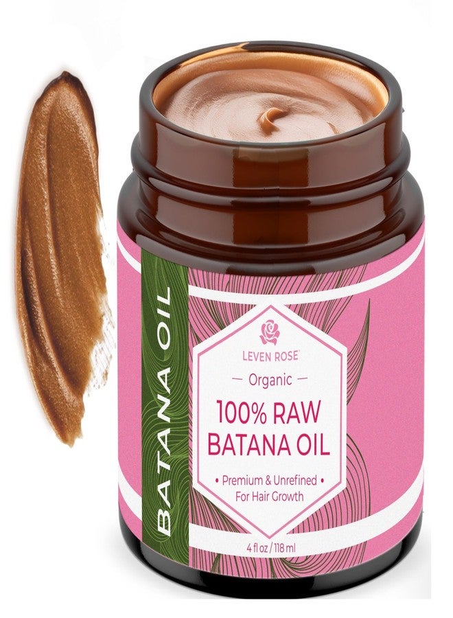 Leven Rose 100% Raw Batana Oil For Hair Growth - 4oz Unrefined, Organic, Pure Batana Oil, Dr. Sebi Approved - Strengthen + Repair Damaged Hair - Image 1