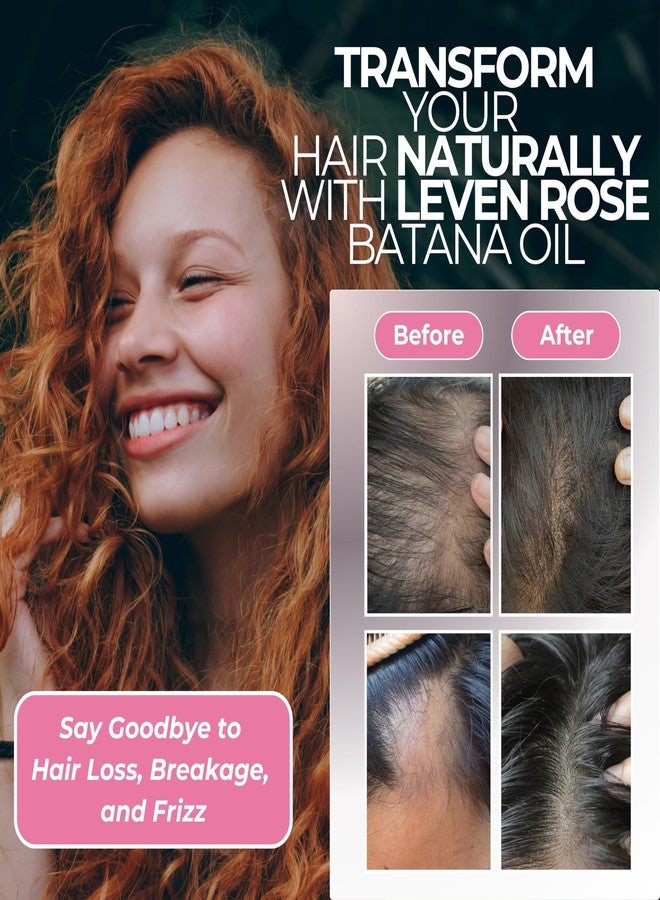 Leven Rose 100% Raw Batana Oil For Hair Growth - 4oz Unrefined, Organic, Pure Batana Oil, Dr. Sebi Approved - Strengthen + Repair Damaged Hair - Image 5