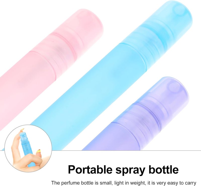 6pcs 10ml Small Reusable Spray Bottles for Travel, Fine Mist Water Bottle Sprayers for Hair Care and Fragrance, Blue Purple Pink Plastic Containers - Image 2