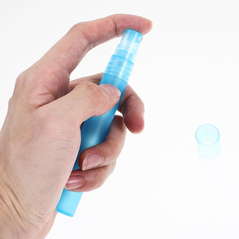 6pcs 10ml Small Reusable Spray Bottles for Travel, Fine Mist Water Bottle Sprayers for Hair Care and Fragrance, Blue Purple Pink Plastic Containers - Image 3