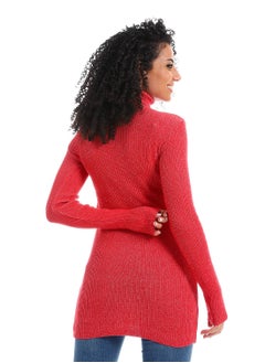 Caesar Womens High Neck Wool Shirt  - Image 4