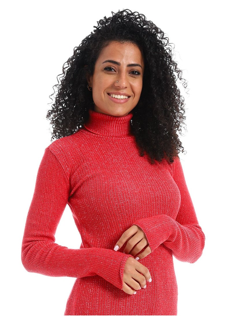 Caesar Womens High Neck Wool Shirt  - Image 3