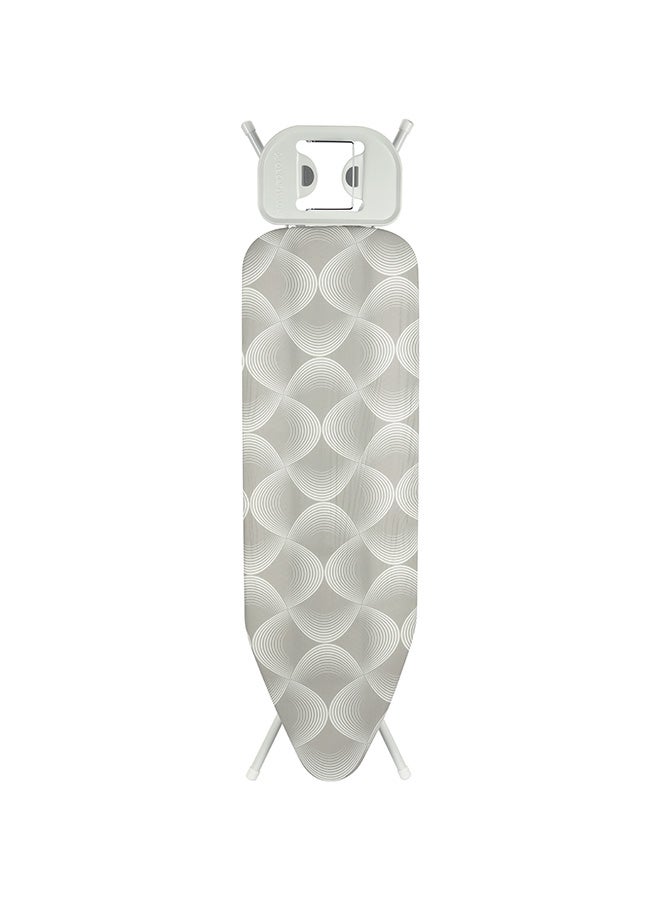 Royalford Ironing Board Suitable For Steam And Conventional Ironing Heavy Adjustment Liver Fold Flat For Storage 100 Percent Cotton Cover With Foam Pads Light Weight Easy To Carry 147x38x90 Cm Assorted / Multicolor - Image 4