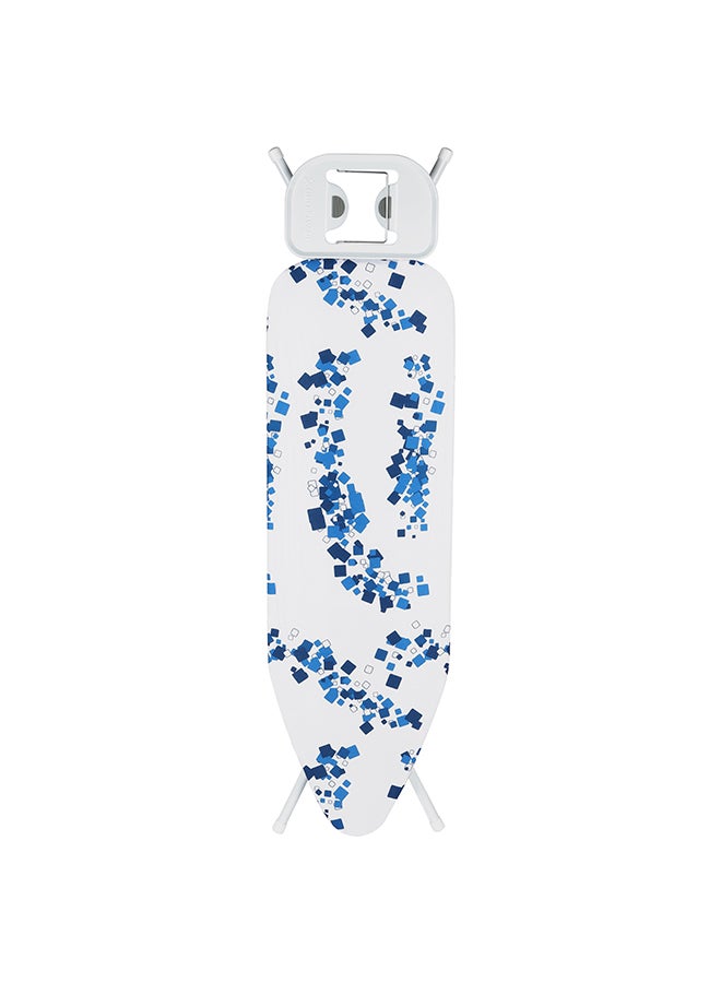 Royalford Ironing Board Suitable For Steam And Conventional Ironing Heavy Adjustment Liver Fold Flat For Storage 100 Percent Cotton Cover With Foam Pads Light Weight Easy To Carry 147x38x90 Cm Assorted / Multicolor - Image 2
