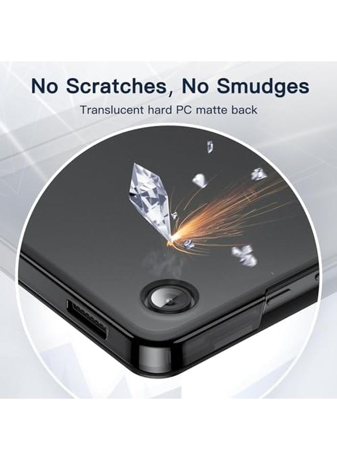 جي تيك حافظة لهاتف سامسونج جالاكسي تاب A9 مقاس 8.7 بوصة 2023، غطاء خلفي نحيف وشفاف ثلاثي الطي، غطاء حماية للكمبيوتر اللوحي باللون الأسود - Image 4