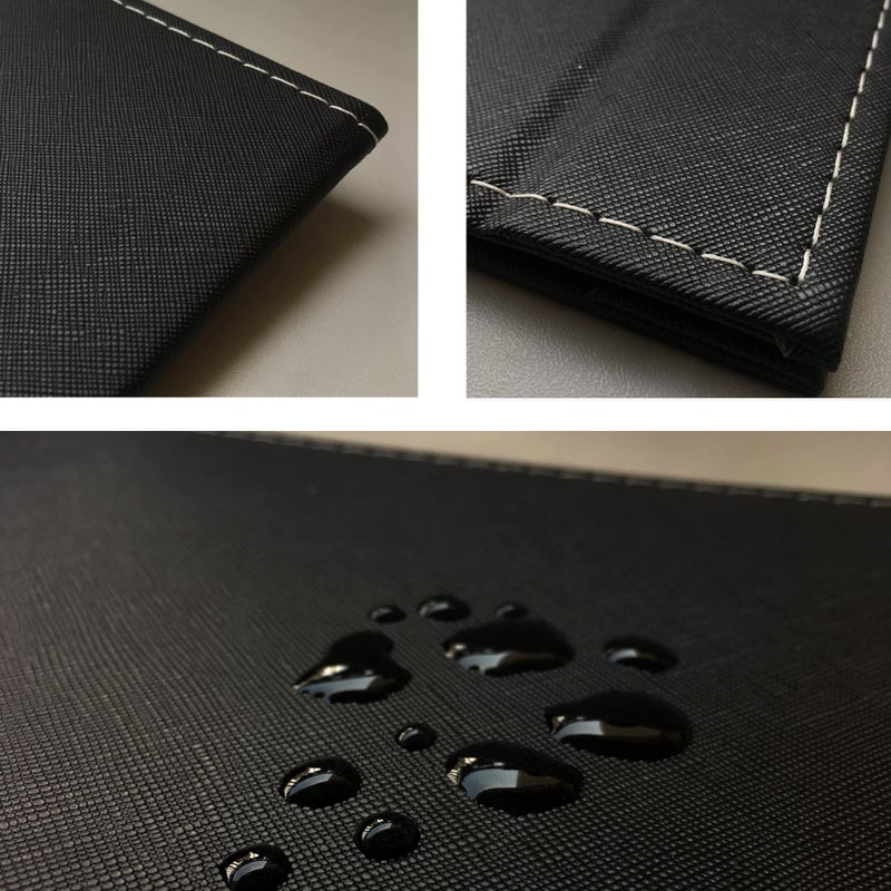 في أر هير ميرري أم مرآة مكياج محمولة قابلة للطي مع حامل قابل للتعديل من جلد البولي يوريثان لمستحضرات التجميل الشخصية الكبيرة - Image 4