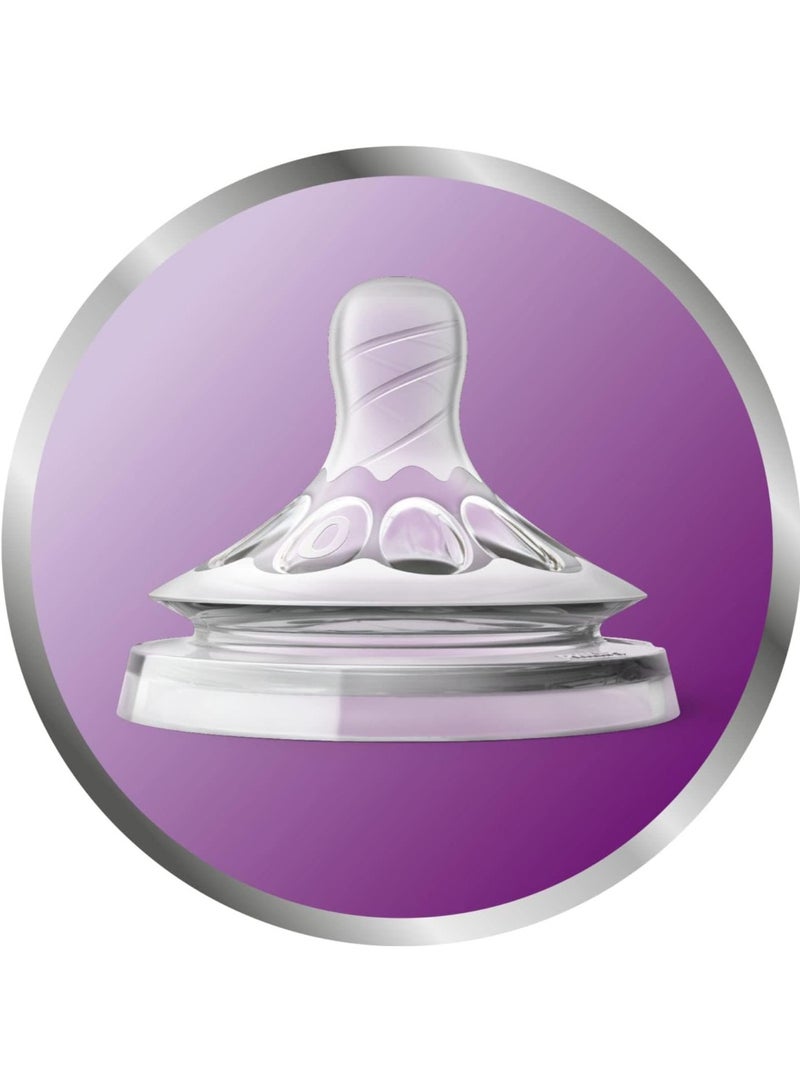 Avent Natural Baby Bottle – 260ml BPA-Free Infant Milk Bottle with 1-Month+ Teat - Image 2