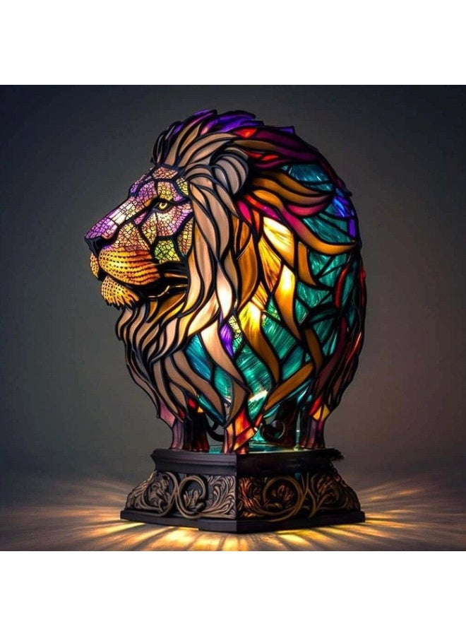 تمثال من الراتنج مزود بإضاءة LED