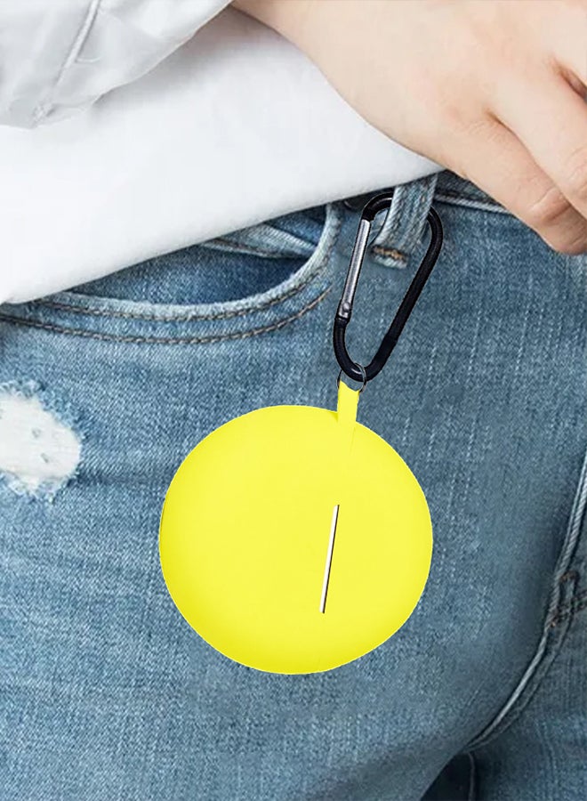 CATANES Huawei FreeBuds 3 Silicone Case Protective Charger Carrying Case Protective Earphones Skin Cover with Charging Port Accessible Yellow - Image 3