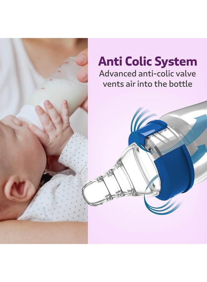 Luvlap Anti-Colic Wide Neck Natura Flo Baby Plastic Feeding Bottle, 150Ml, New Born/Infants/Toddler Upto 3 Years, Floral, BPA Free - Image 4