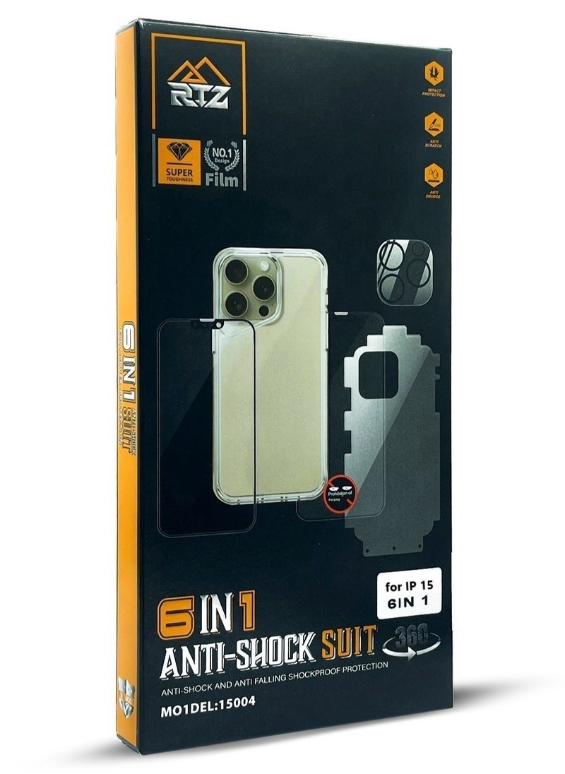 RTZ - Protection Package 6 in 1 for Apple iPhone 15 - Image 1